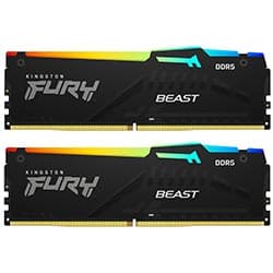 Acessório · Kingston Fury Beast DDR5 2X32GB 5200MHZ Rgb 64GB Preto