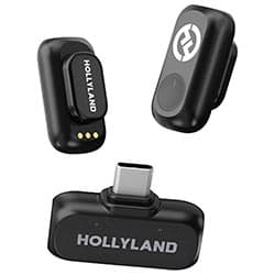 Hollyland Microfone Hollyland Lark A1 Mini Duo Lavalier Wireless Usb Space Cinza