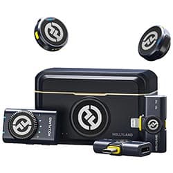 Hollyland Microfone Hollyland Lark M2 Lavalier Duo Wireless Lightning Usb Shine Charcoal Combo