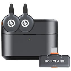 Hollyland Microfone Hollyland Lark M2S Lavalier Duo Wireless Usb Space Cinza