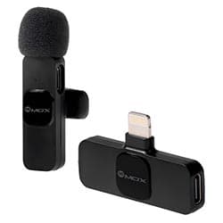 Mox Microfone Mox Mo MIC22 Wireless Lightning Preto