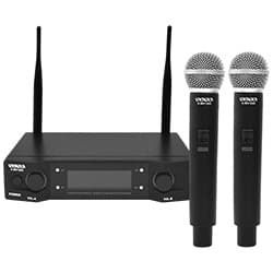 Satellite Microfone Satellite Uhf Wireless Preto