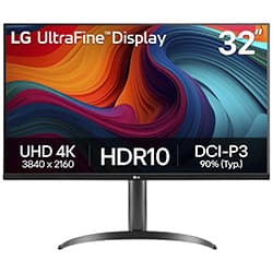 Acessório · LG Monitor LG UltraFine 32UR550K-B Ultra HD 60Hz HDMI DP - Preto