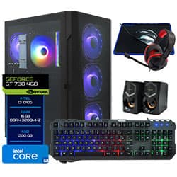 Acessório · Intel Pc Montado Intel I3 7GHZ Ssd Geforce GT730 280GB Preto