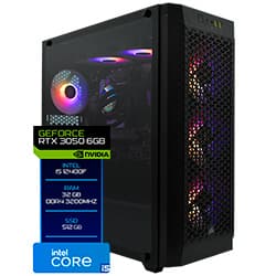 Acessório · Intel Pc Montado Intel I7 9GHZ Ssd Geforce RTX3050 512GB Preto