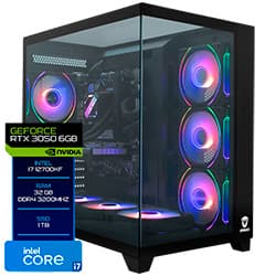 Acessório · Intel Pc Montado Intel I7 12700KF 6GHZ Ssd Geforce RTX3050 1024GB Preto