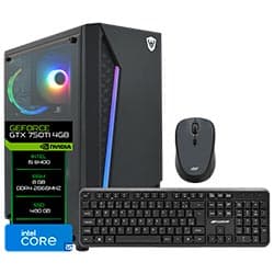 Acessório · Intel Pc Montado Intel I3 10105F 7GHZ Ssd Geforce GTX750TI 480GB Preto