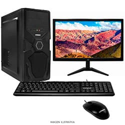 Acessório · Intel Pc Montado Intel I3 6GHZ Ssd Monitor 128GB Preto