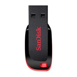 Acessório · Sandisk Pendrive Sandisk Z50 Cruzer Blade Usb 64GB Preto
