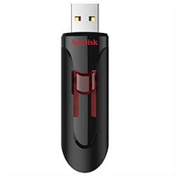 Acessório · Sandisk Pendrive Sandisk Z600 Cruzer Glide Usb 64GB Preto