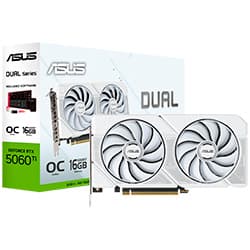 Asus Placa Video Oc Geforce RTX5060TI GDDR7 RTX5060TI O16G 16GB Branco