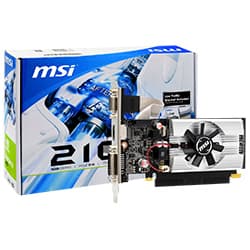 Msi Placa Video Msi N210 Md Geforce G210 DDR3 N210 MD1G D3 1GB