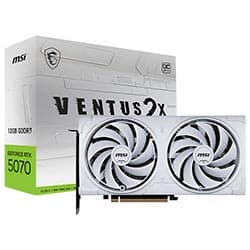 Msi Placa Video Msi Ventus 2X Oc Geforce RTX5070 GDDR7 V532 12GB Branco