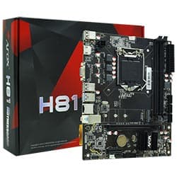 Intel Placa Mãe Afox IH81-MA5-V4 Socket LGA 1150 Chipset Intel H81 DDR3 Micro ATX