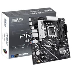 Intel Placa Mãe Asus Prime B860M-K OC Socket LGA 1851 Chipset Intel B860 DDR5 Micro ATX