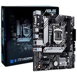 Intel Placa Mãe Asus Prime H510M-A R2.0 Socket Intel LGA 1200 Chipset Intel H470 DDR4 Micro ATX