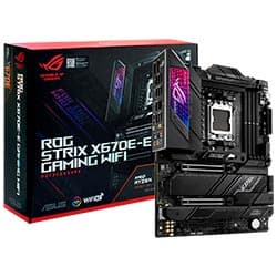 Intel Placa Mãe Asus Rog Strix X670E-E Gaming WiFi DDR5 Socket AMD AM5 Chipset AMD X670 ATX