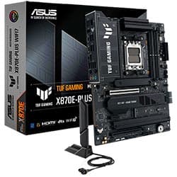 AMD Placa Mãe Asus Tuf Gaming X870E-Plus WiFi 7 Socket AM5 Chipset AMD X870E DDR5 ATX