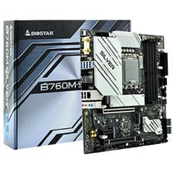 Biostar Placa Mae Biostar B760M Socket Lga DDR5 Prata