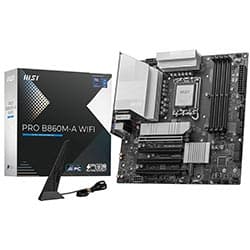 Intel Placa Mãe MSI Pro B860M-A Wi-Fi DDR5 Socket LGA 1851 Chipset Intel B860 Micro ATX