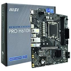 Intel Placa Mãe MSI Pro H610M-G DDR5 Socket LGA 1700 Chipset Intel H610 Micro ATX