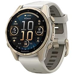 Garmin Relogio Smartwatch Garmin Fenix Sapphire Soft Beige Dourado
