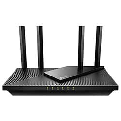 Tp-link Roteador Tp Link Archer AX55 AX300 Band Gigabit 4GHZ 5GHZ Wi Fi Antenas Preto