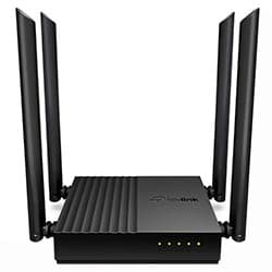 Tp-link Roteador Tp Link Archer C64 AC1200 Band 4GHZ 5GHZ Antenas Preto