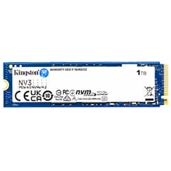 Acessório · Kingston SSD M.2 Kingston NV3 1TB NVMe PCIe 4.0 - SNV3S/1000G