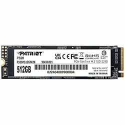 Acessório · Patriot Ssd Patriot P320 Nvme P320P512GM28 512GB