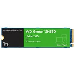 Acessório · Western Digital SSD M.2 Western Digital SN350 1TB NVMe PCIe Gen 3 - WDS100T3G0C