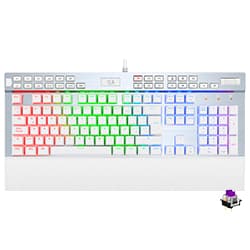 Redragon K550W Yama Mechanical Keyboard Iluminacion Rgb Espanol Branco