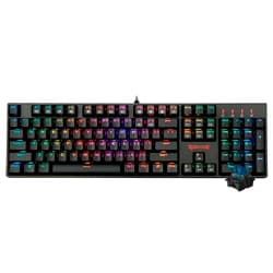 Redragon Teclado Gamer Redragon K582RGB Surara Com Fio Inglês - Preto