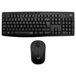 Logitech Kit Teclado e Mouse Logitech MK295 920-009792 Sem Fio Espanhol - Preto