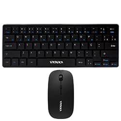 Satellite Kit Teclado e Mouse Satellite AK-731 Sem Fio Português - Preto