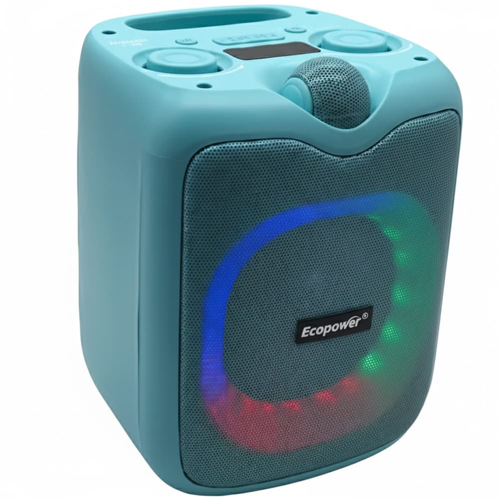 Ecopower Speaker Ecopower Ep 90W Usb Aux Fm Mic Recargable Verde