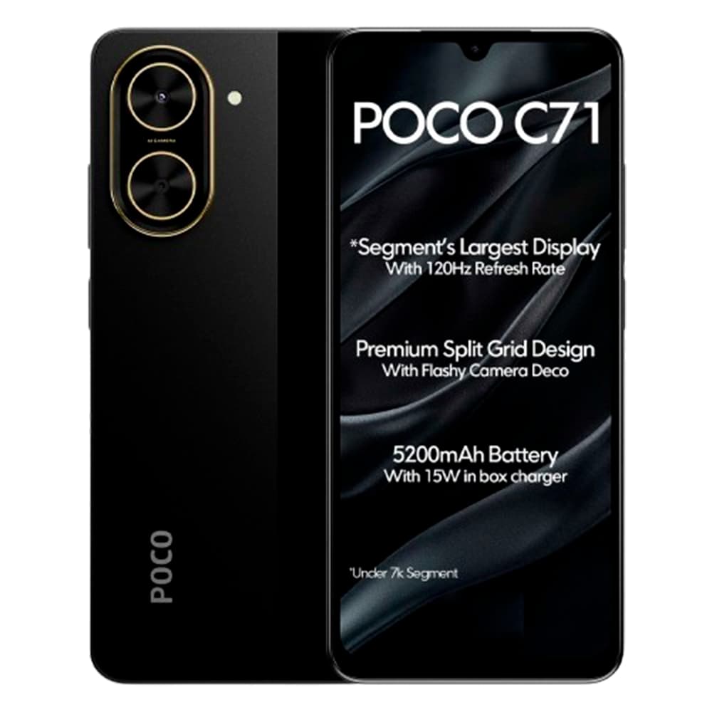Xiaomi Poco C71 A15 15W 64GB Preto