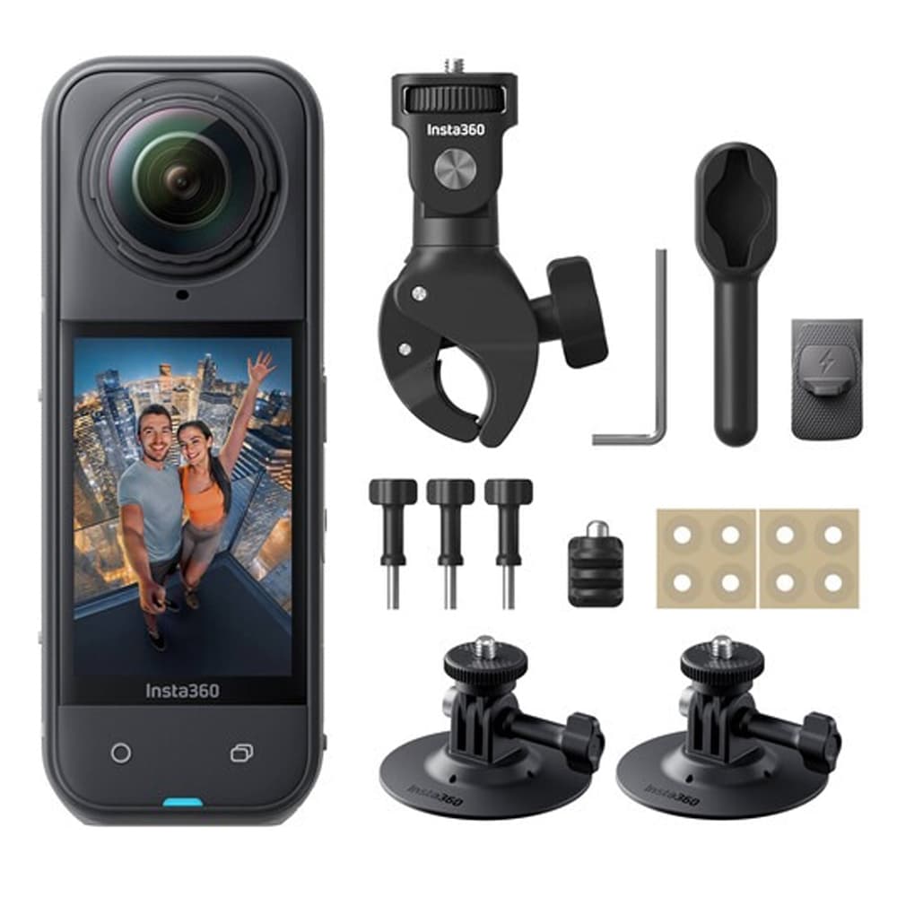Camara Action INSTA360 X5 8K Cinsaaha Motorcycle Bundle Black