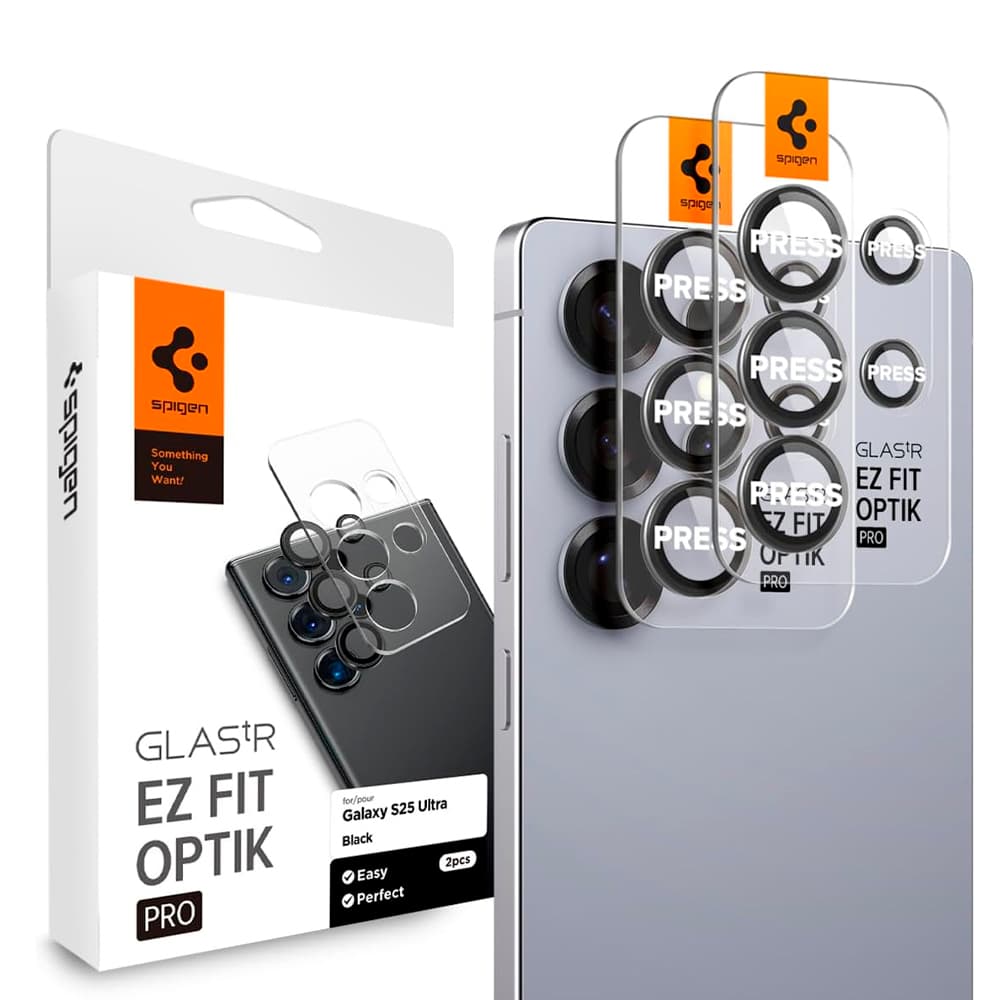 Samsung Protector Camara Spigen S25 Ultra Glas Optik Pro AGL09081