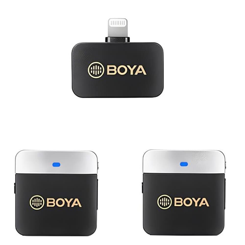 Apple Microfono Boya By M1V6 Wireless Iphone 2TX 1RX