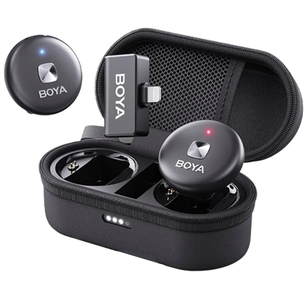 Boya Microfono Boya Omic Wireless Iphone 2TX 1TX Preto