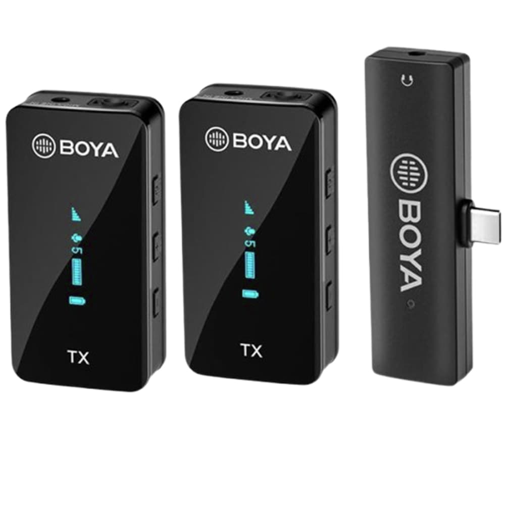 Apple Microfono Boya By XM6 K4 Wireless Iphone 2TX 1RX Preto