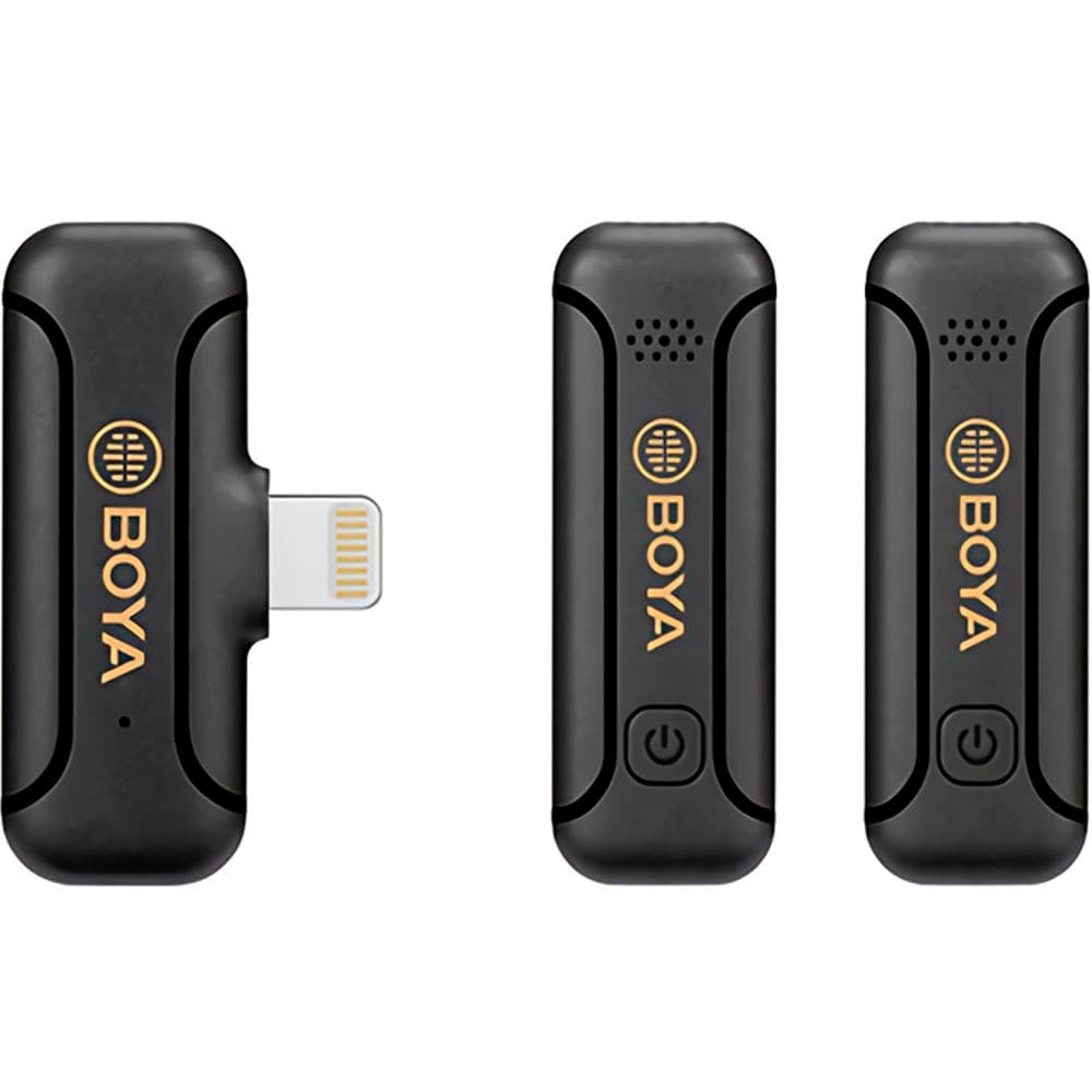 Apple Microfono Boya By WM3T2 D2 Wireless Iphone 2TX 1RX