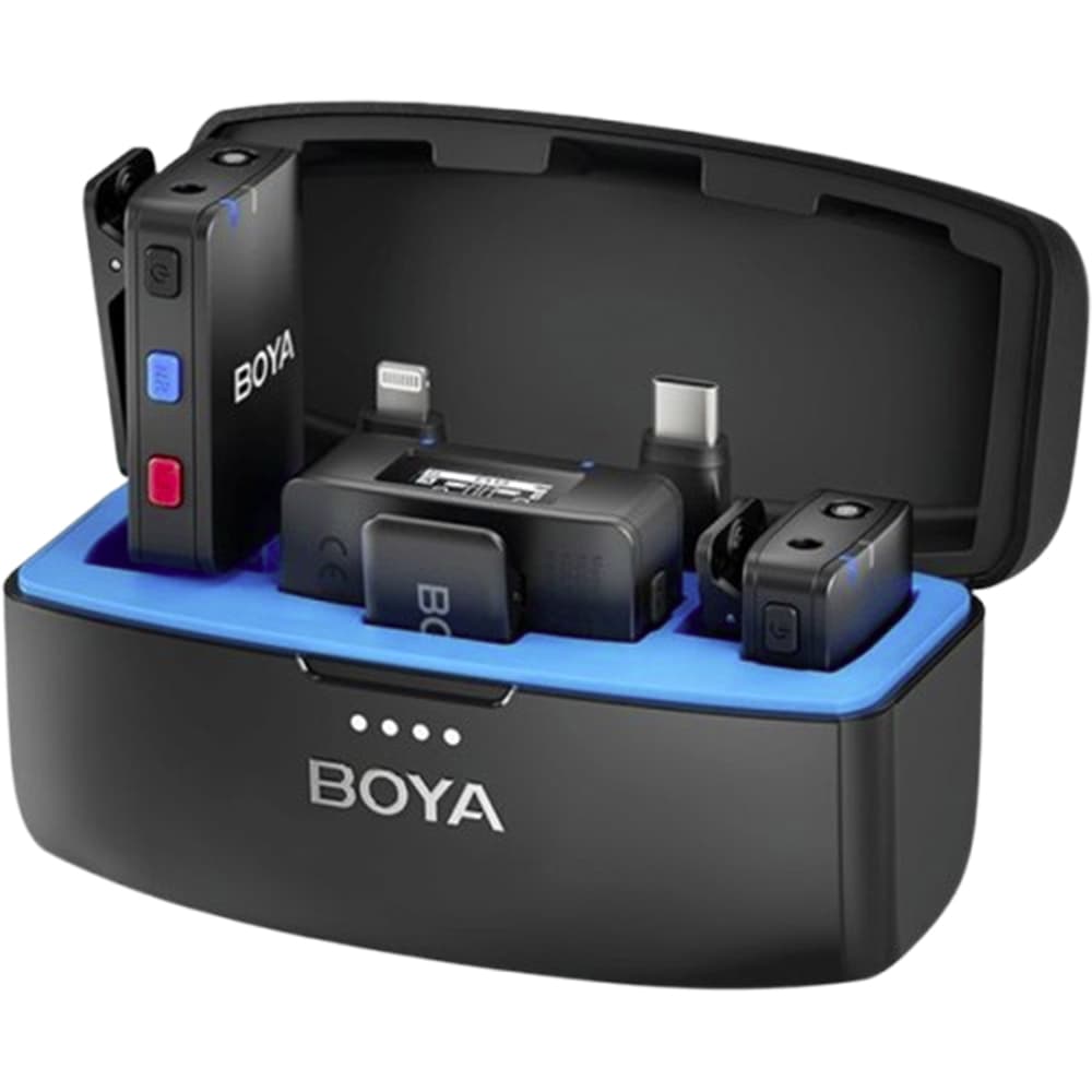 Apple Microfono Boya Boyamic Wireless Usb Iphone 2TX 1TX Preto