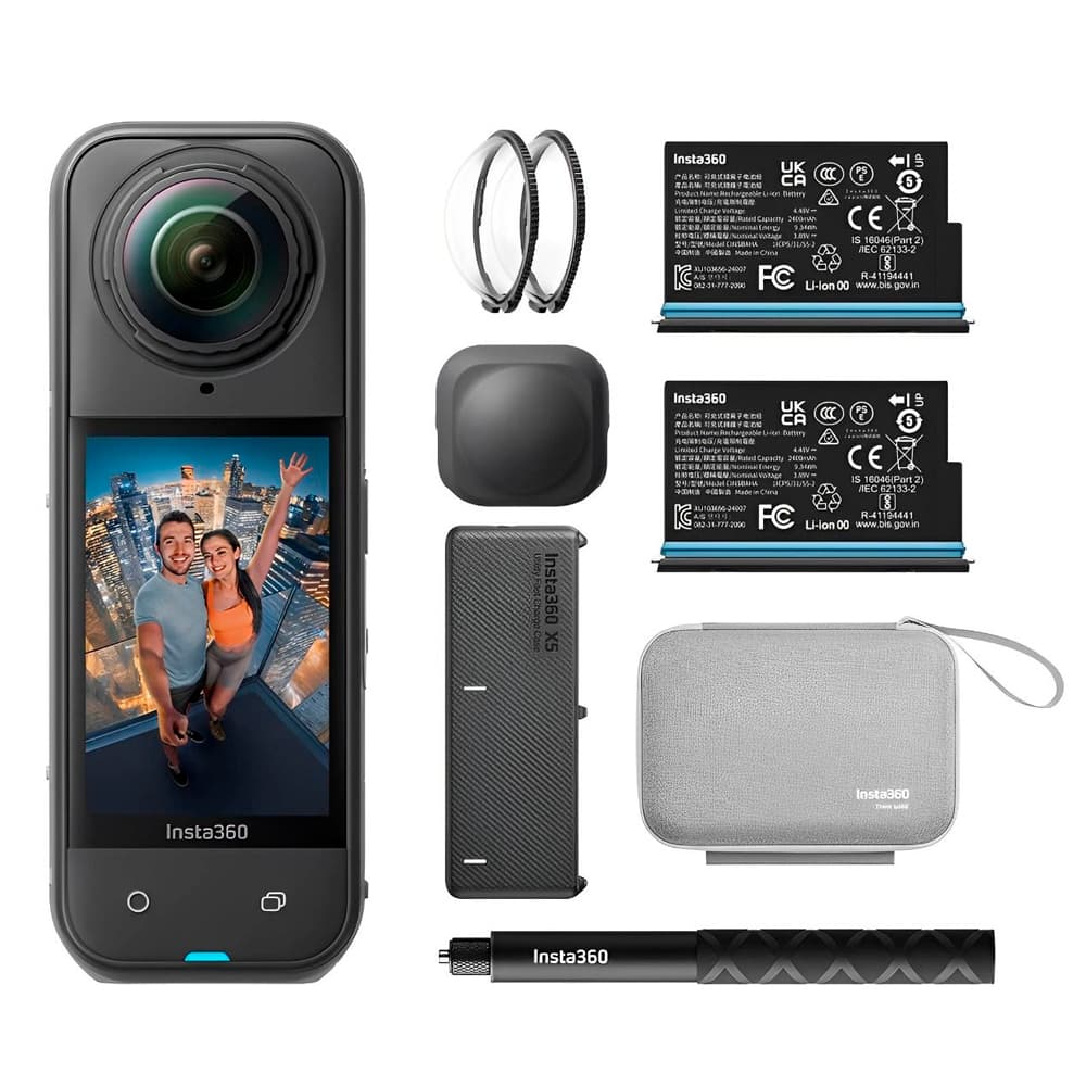 Camara Action INSTA360 X5 Cinsaaha X504 8K Essentials Bundle Black