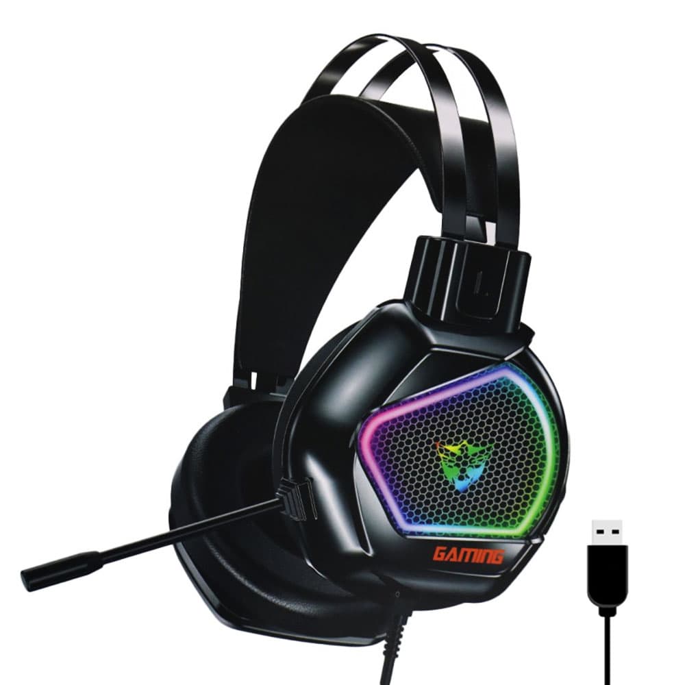 Satellite Auricular Satellite Ae Usb Rgb Preto