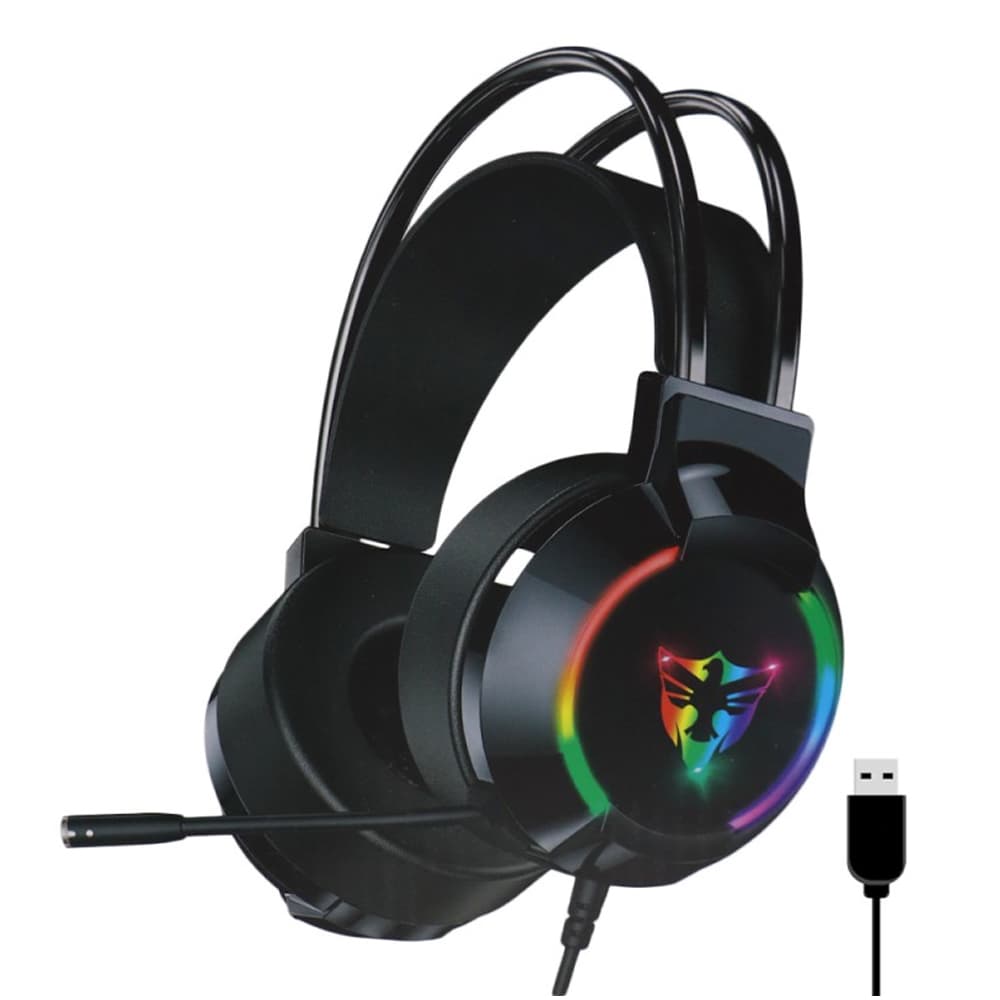 Satellite Auricular Satellite Ae Usb Rgb Preto