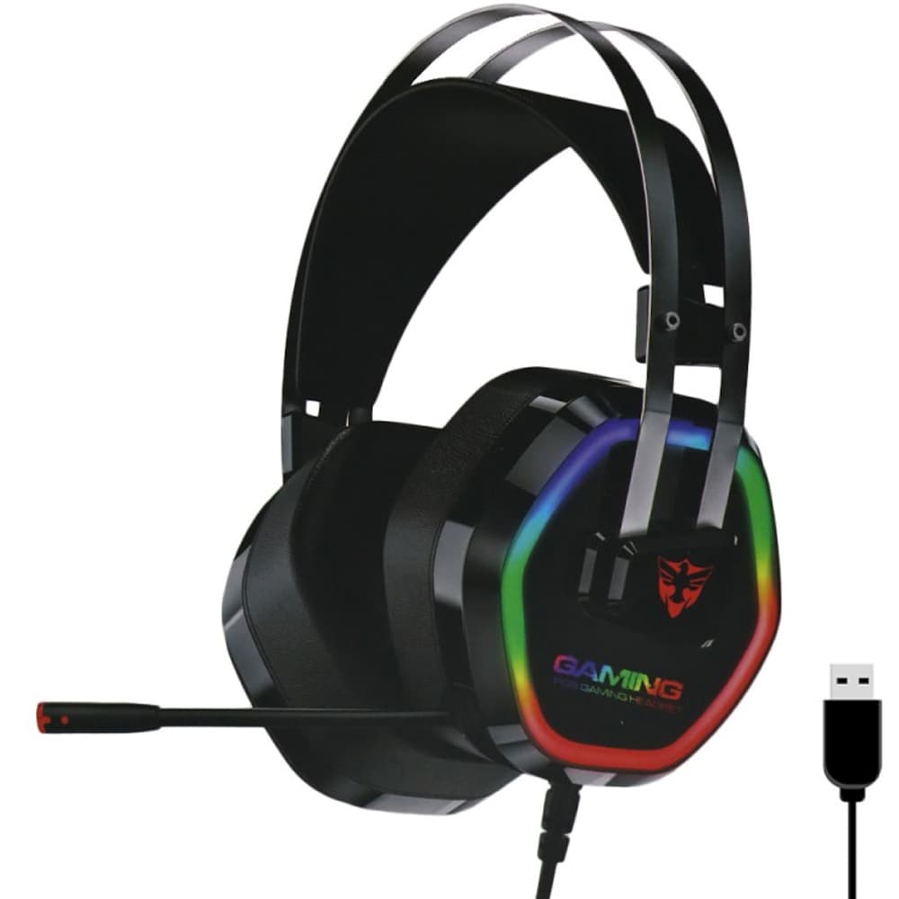 Satellite Auricular Satellite Ae Usb Rgb Preto