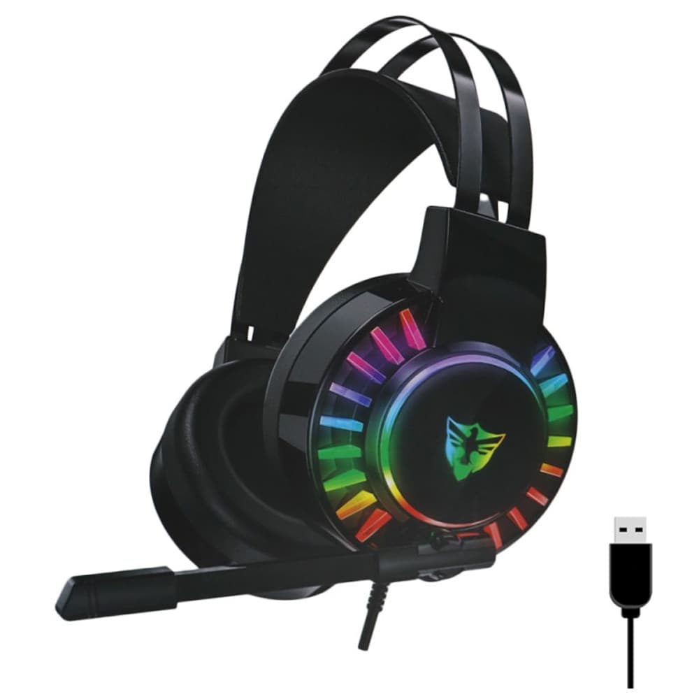 Satellite Auricular Satellite Ae Usb Rgb Preto
