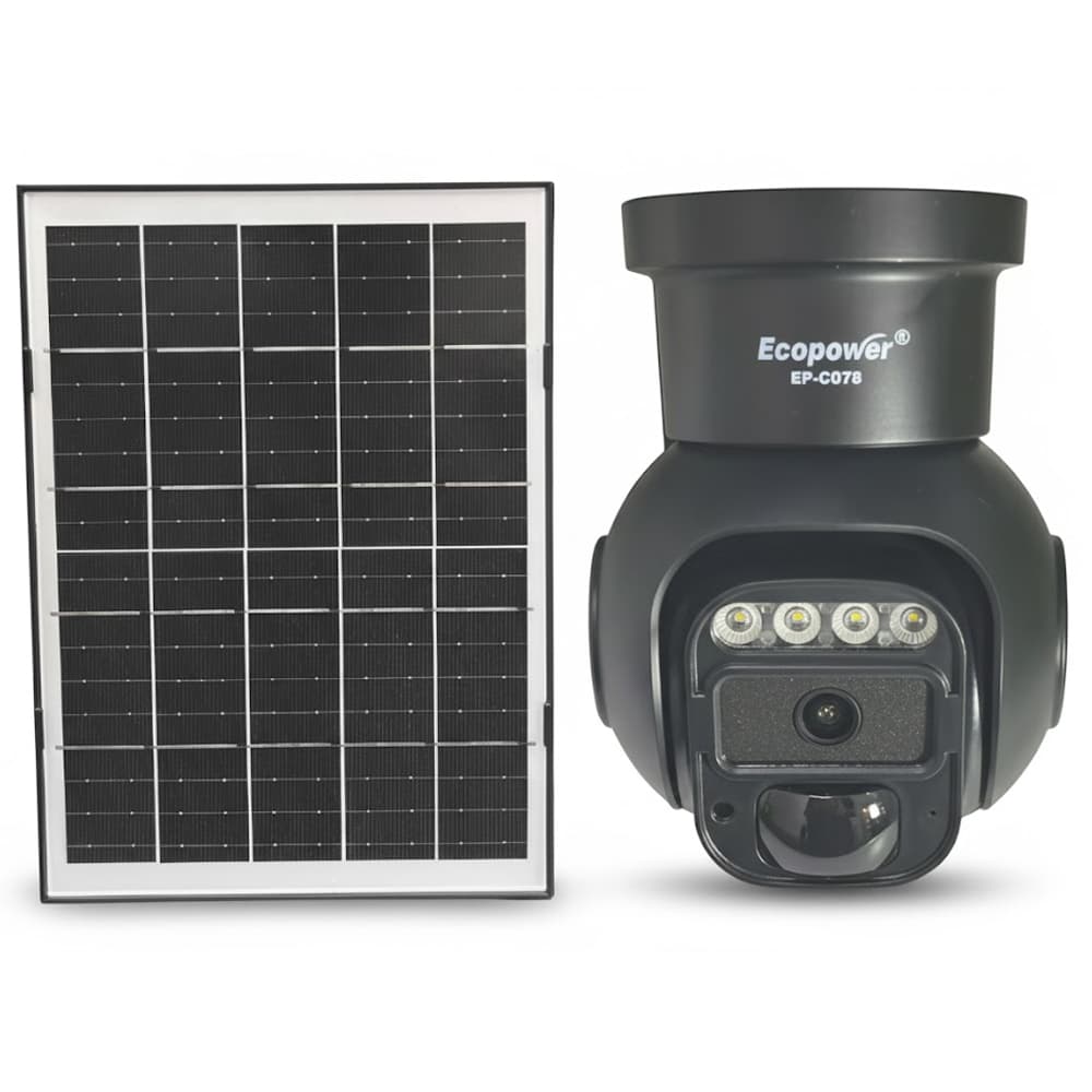 Camara Ip Ecopower Ep C078 Wi Fi Solar
